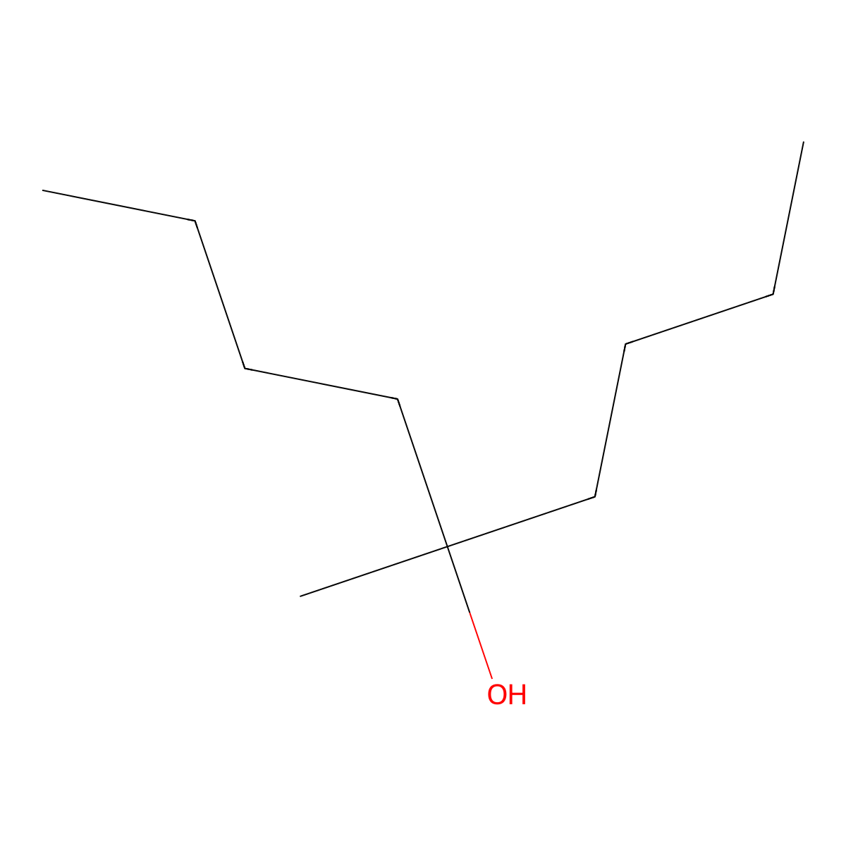 5-Methyl-5-nonanol molecular structure, CAS 33933-78-7