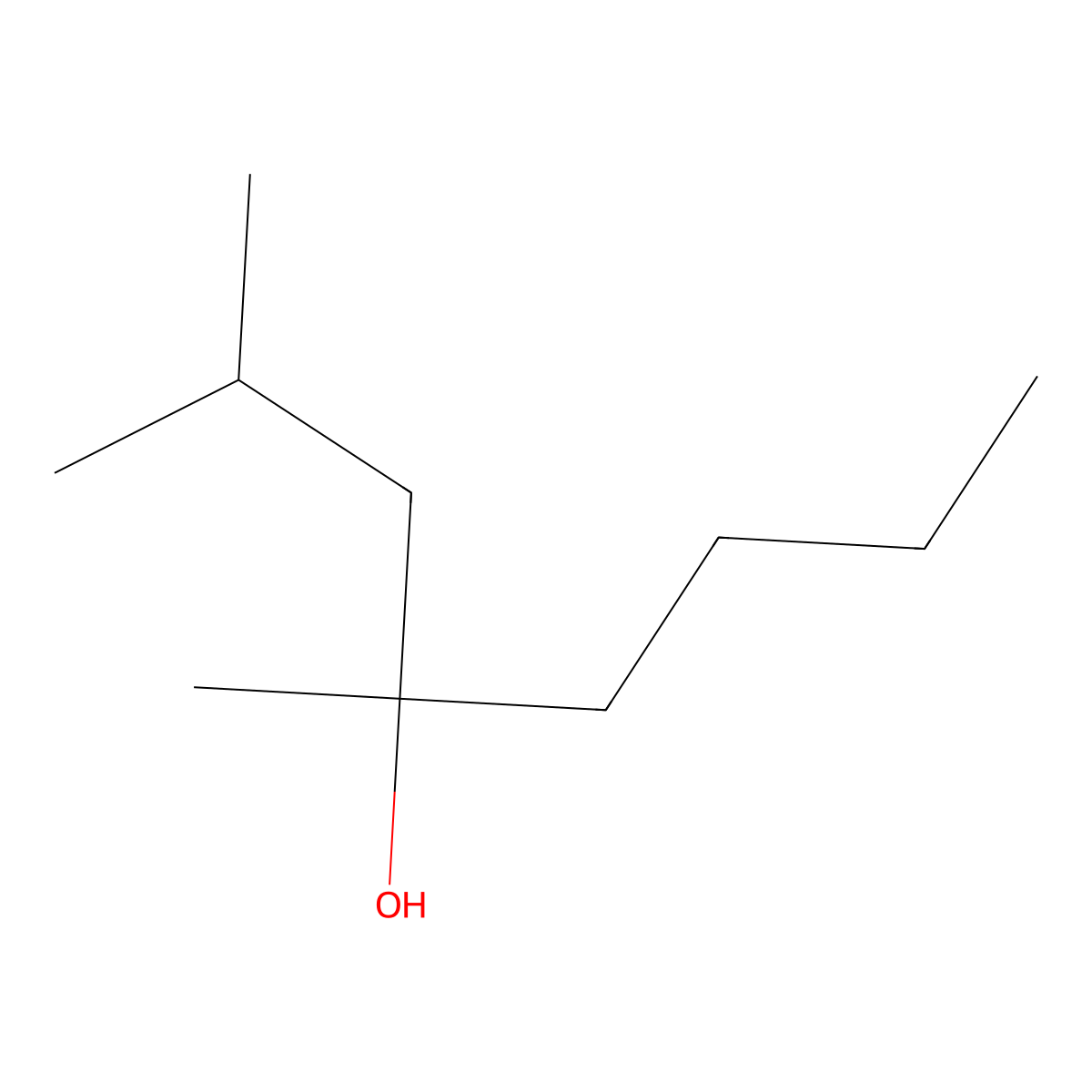 2,4-Dimethyl-4-octanol molecular structure, CAS 33933-79-8