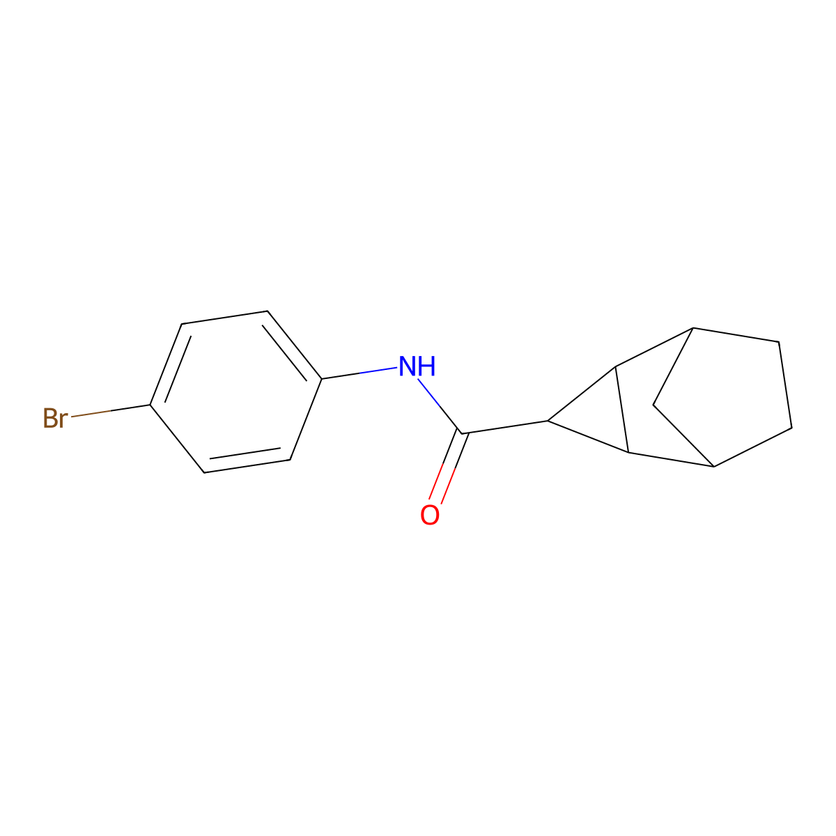 N-(4-bromophenyl)tricyclo[3.2.1.0~2,4~]octane-3-carboxamide molecular structure, CAS 339334-76-8