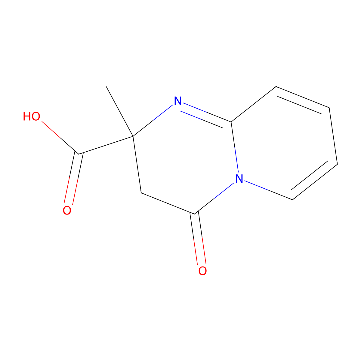 2-Methyl-4-oxo-3,4-dihydro-2H-pyrido[1,2-a]pyrimidine-2-carboxylic acid molecular structure, CAS 339335-11-4