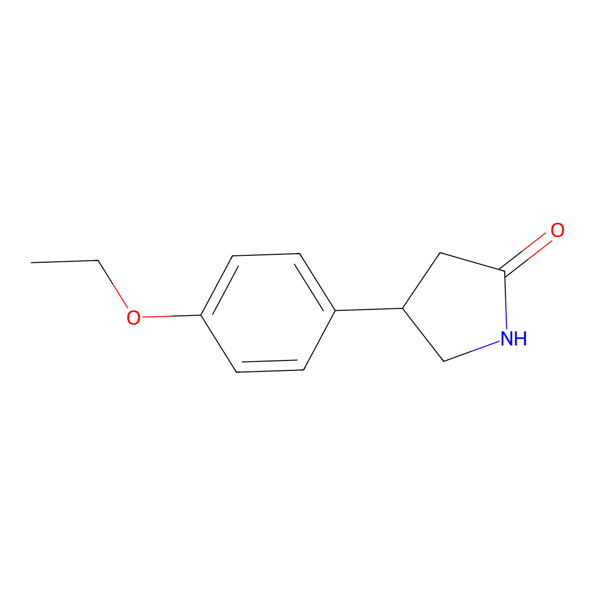 4-(4-Ethoxyphenyl)pyrrolidin-2-one molecular structure, CAS 339348-32-2