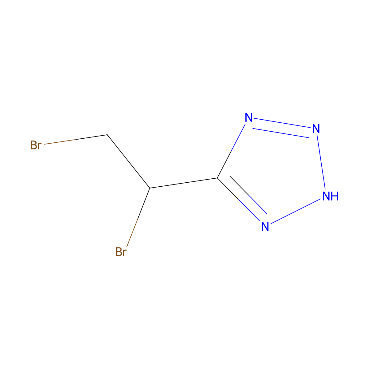 5-(1,2-Dibromoethyl)-2H-tetrazole molecular structure, CAS 339348-36-6