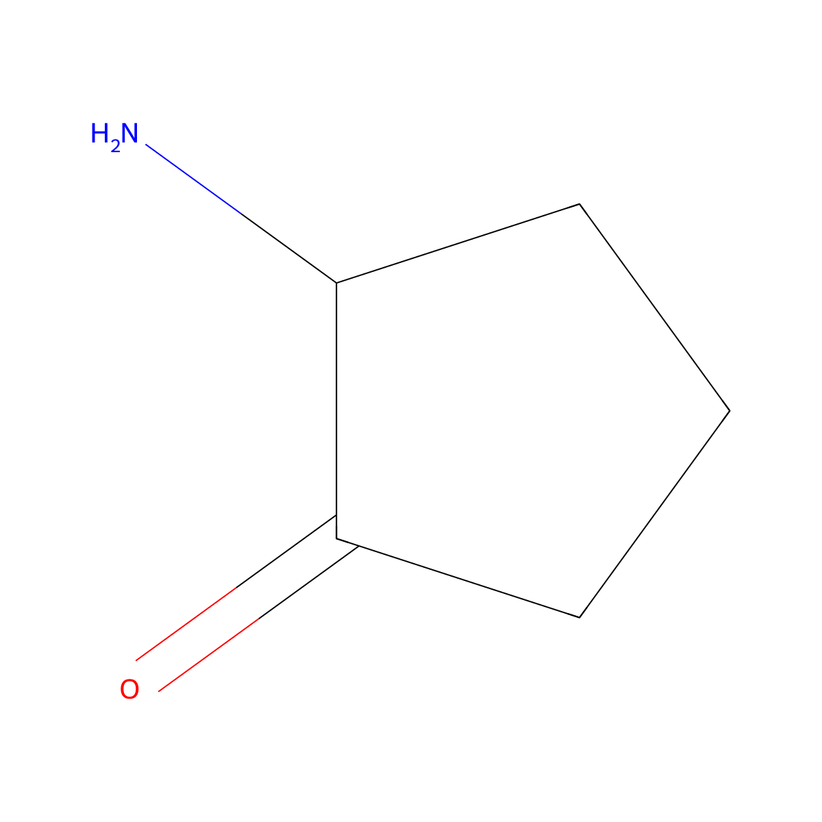 2-Aminocyclopentan-1-one molecular structure, CAS 339362-68-4