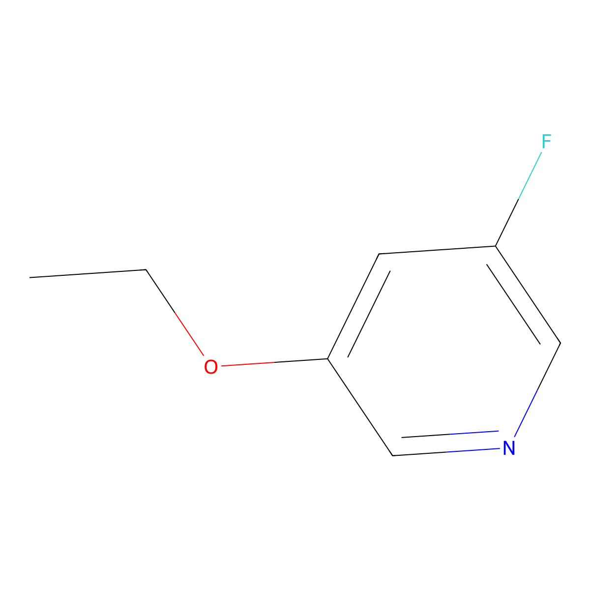3-Ethoxy-5-fluoropyridine molecular structure, CAS 339363-40-5