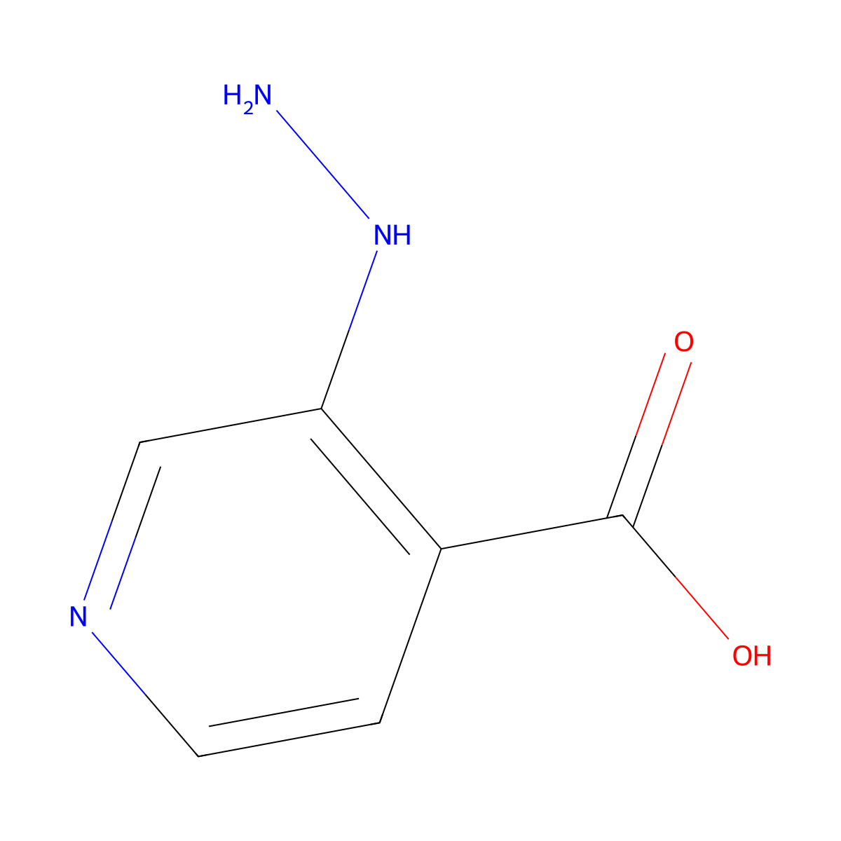3-Hydrazinylisonicotinic acid molecular structure, CAS 339364-15-7