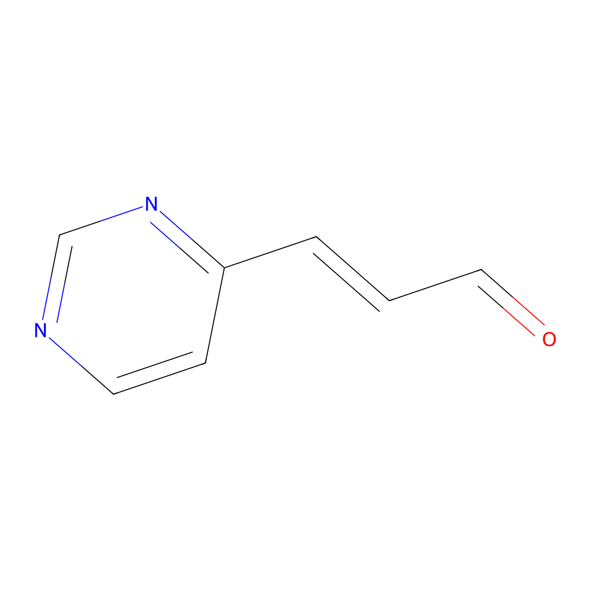 2-Propenal, 3-(4-pyrimidinyl)- molecular structure, CAS 339364-84-0