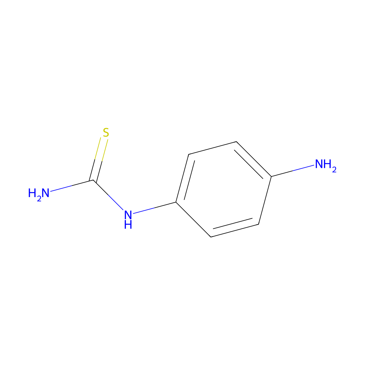 1-(4-Aminophenyl)thiourea molecular structure, CAS 3394-08-9
