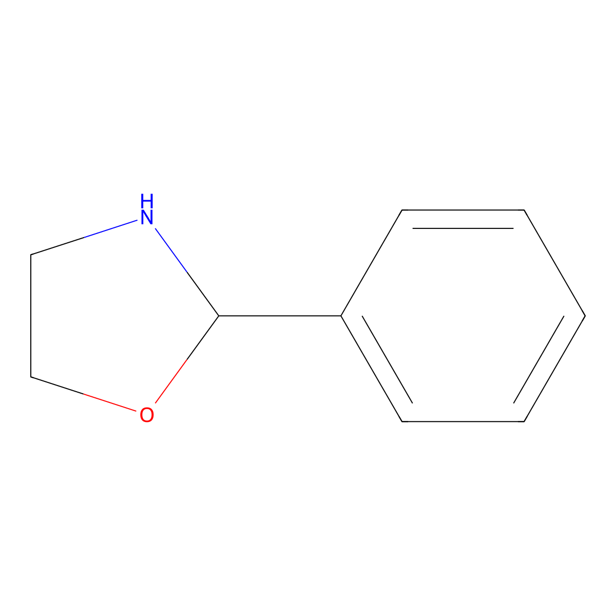 Oxazolidine, 2-phenyl- molecular structure, CAS 3394-32-9