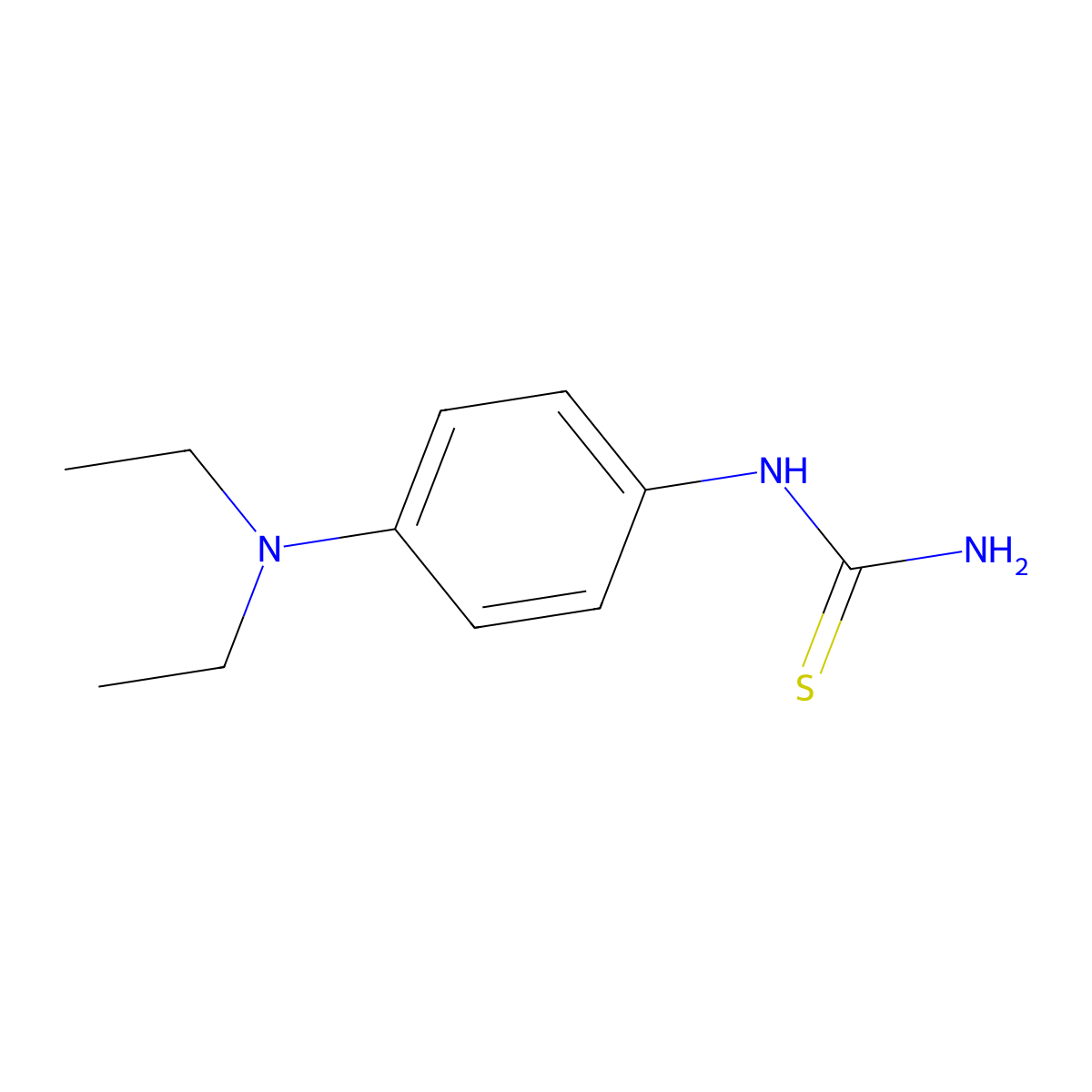 (4-Diethylamino-phenyl)-thiourea molecular structure, CAS 3394-70-5