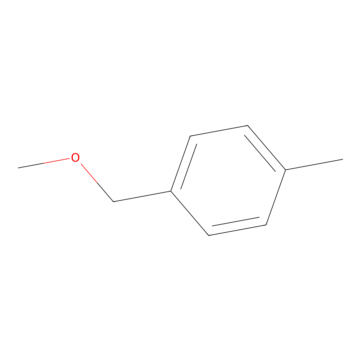 Benzene, (methoxymethyl)methyl- molecular structure, CAS 3395-88-8