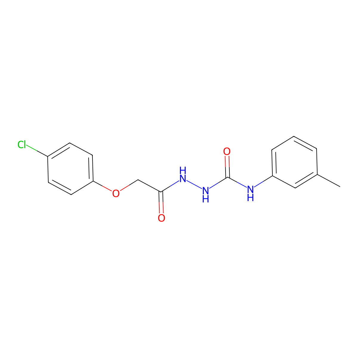 2-[(4-chlorophenoxy)acetyl]-N-(3-methylphenyl)hydrazinecarboxamide molecular structure, CAS 339528-07-3