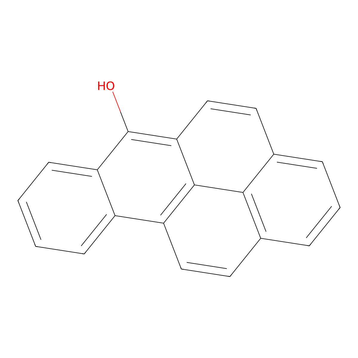 6-Hydroxybenzo(a)pyrene molecular structure, CAS 33953-73-0