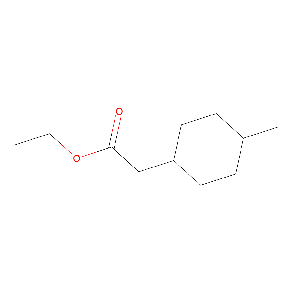 Ethyl 2-(4-methylcyclohexyl)acetate molecular structure, CAS 33953-94-5