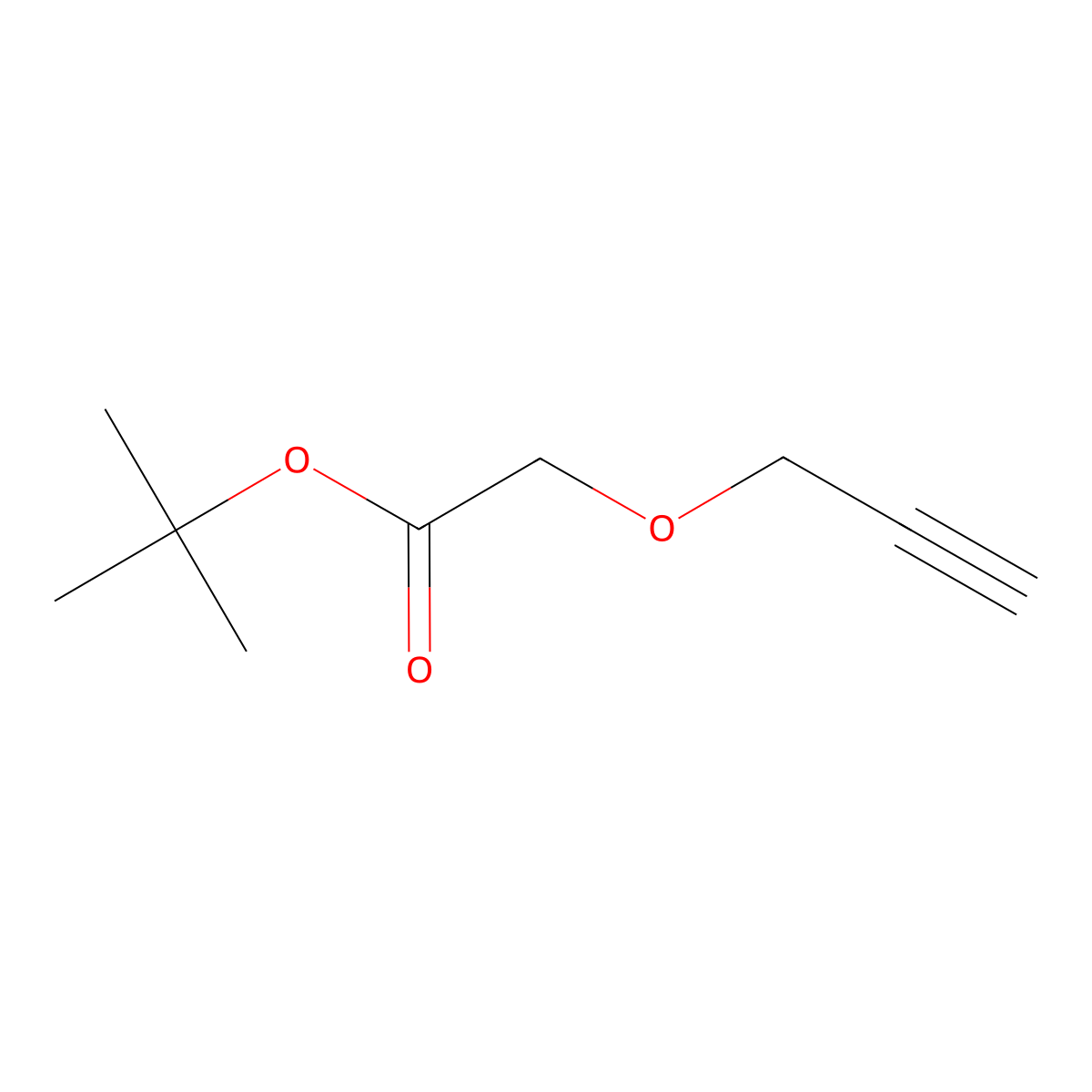 tert-Butyl 2-(prop-2-yn-1-yloxy)acetate molecular structure, CAS 339531-55-4
