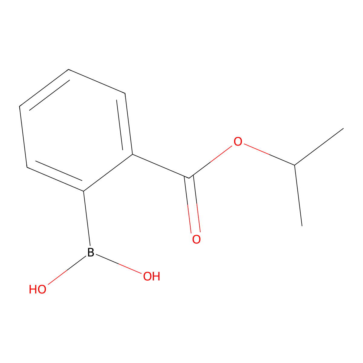 (2-(Isopropoxycarbonyl)phenyl)boronic acid molecular structure, CAS 339538-60-2