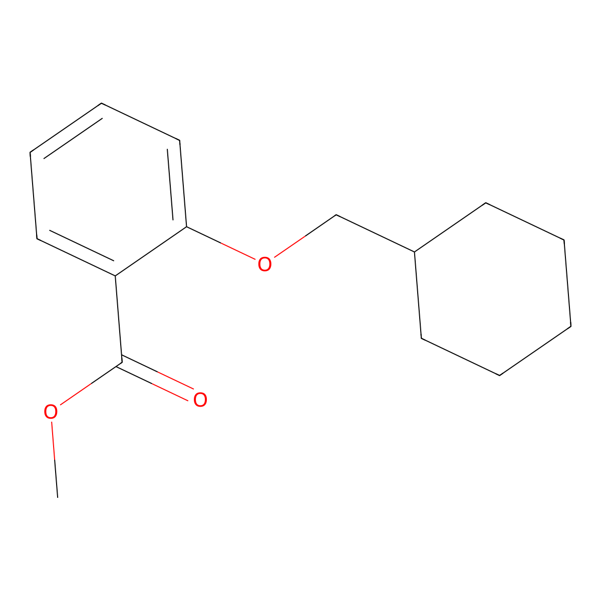Methyl 2-(cyclohexylmethoxy)benzoate molecular structure, CAS 339539-07-0