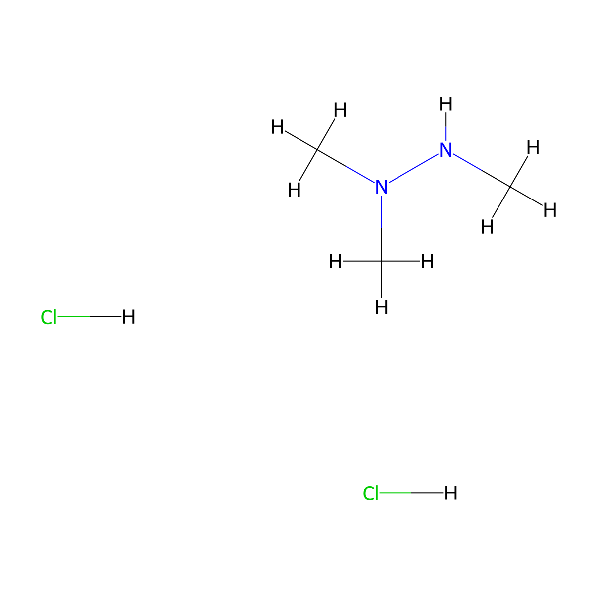 1,1,2-Trimethylhydrazine--hydrogen chloride (1/2) molecular structure, CAS 339539-94-5