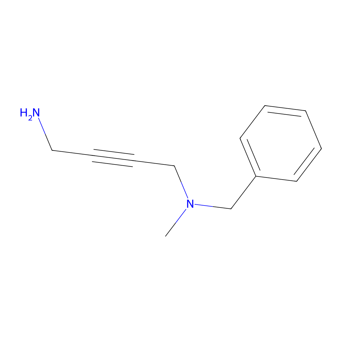(4-Aminobut-2-YN-1-YL)(benzyl)methylamine molecular structure, CAS 339546-89-3
