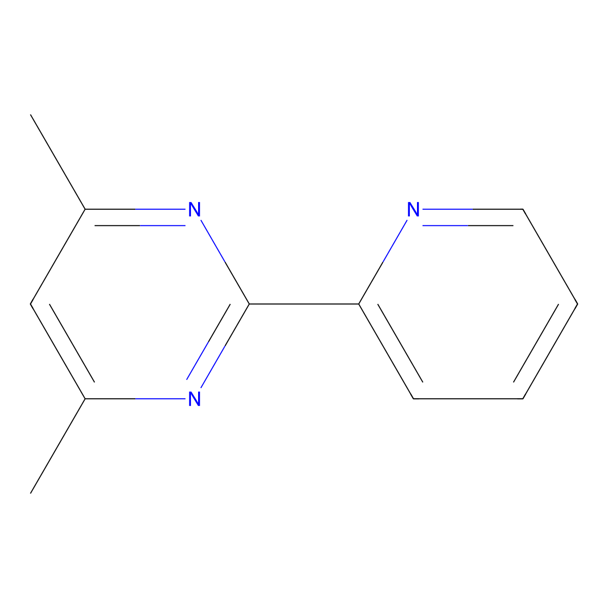 4,6-Dimethyl-2-(2-pyridinyl)pyrimidine molecular structure, CAS 339547-30-7