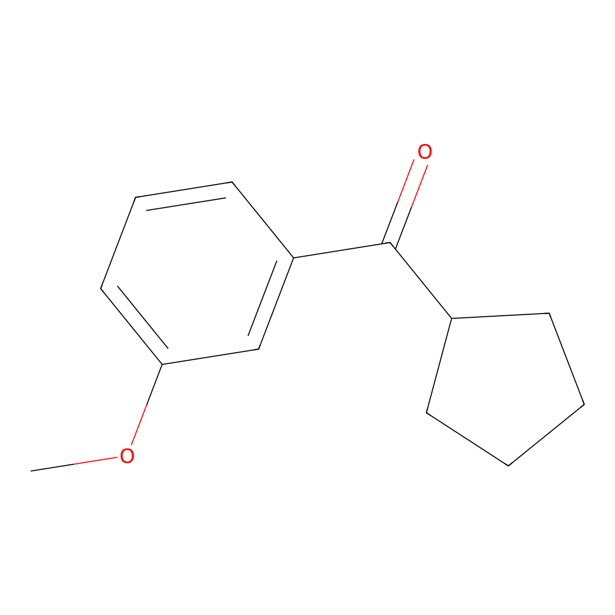 Cyclopentyl 3-methoxyphenyl ketone molecular structure, CAS 339549-67-6