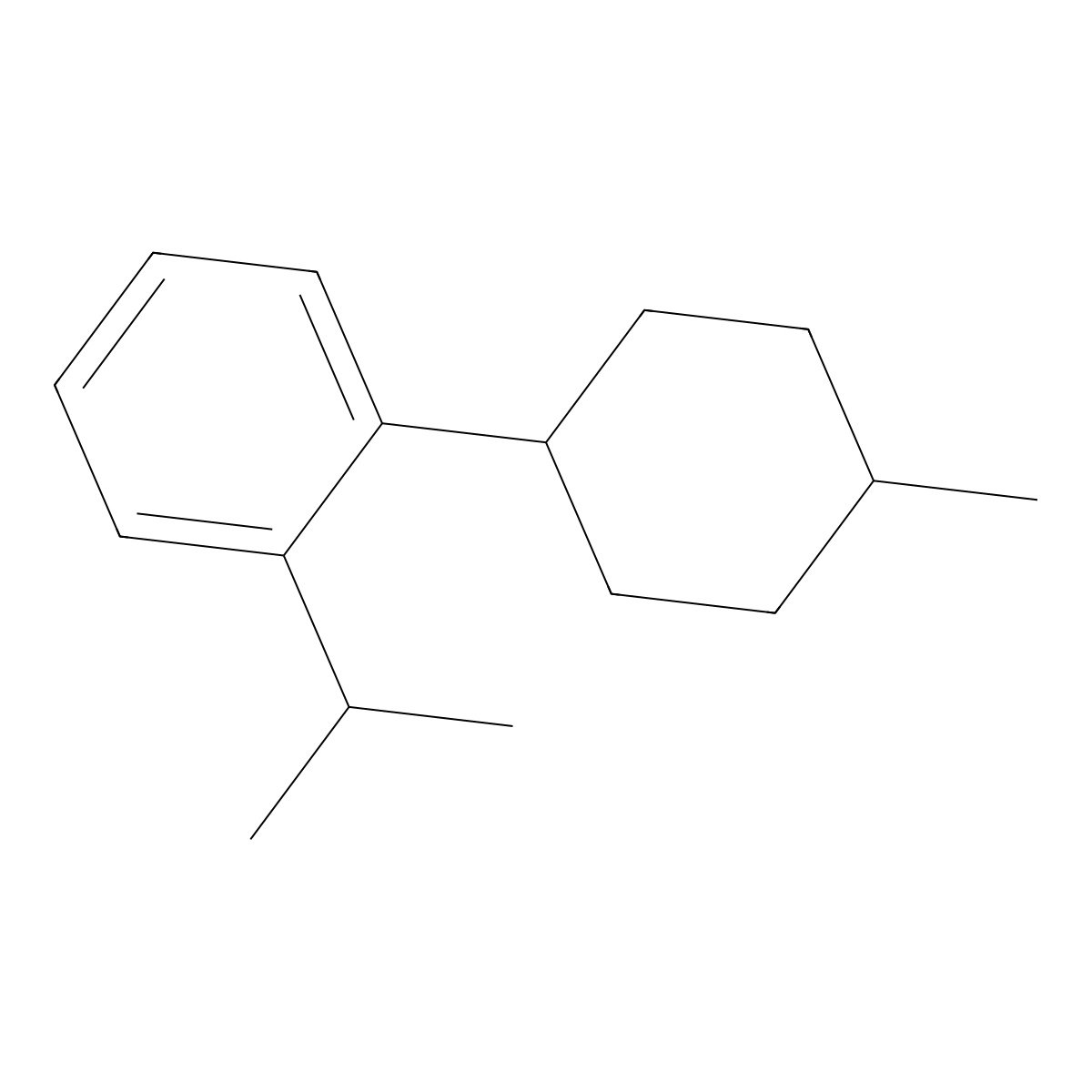 1-Isopropyl-2-(4-methylcyclohexyl)benzene molecular structure, CAS 339551-91-6