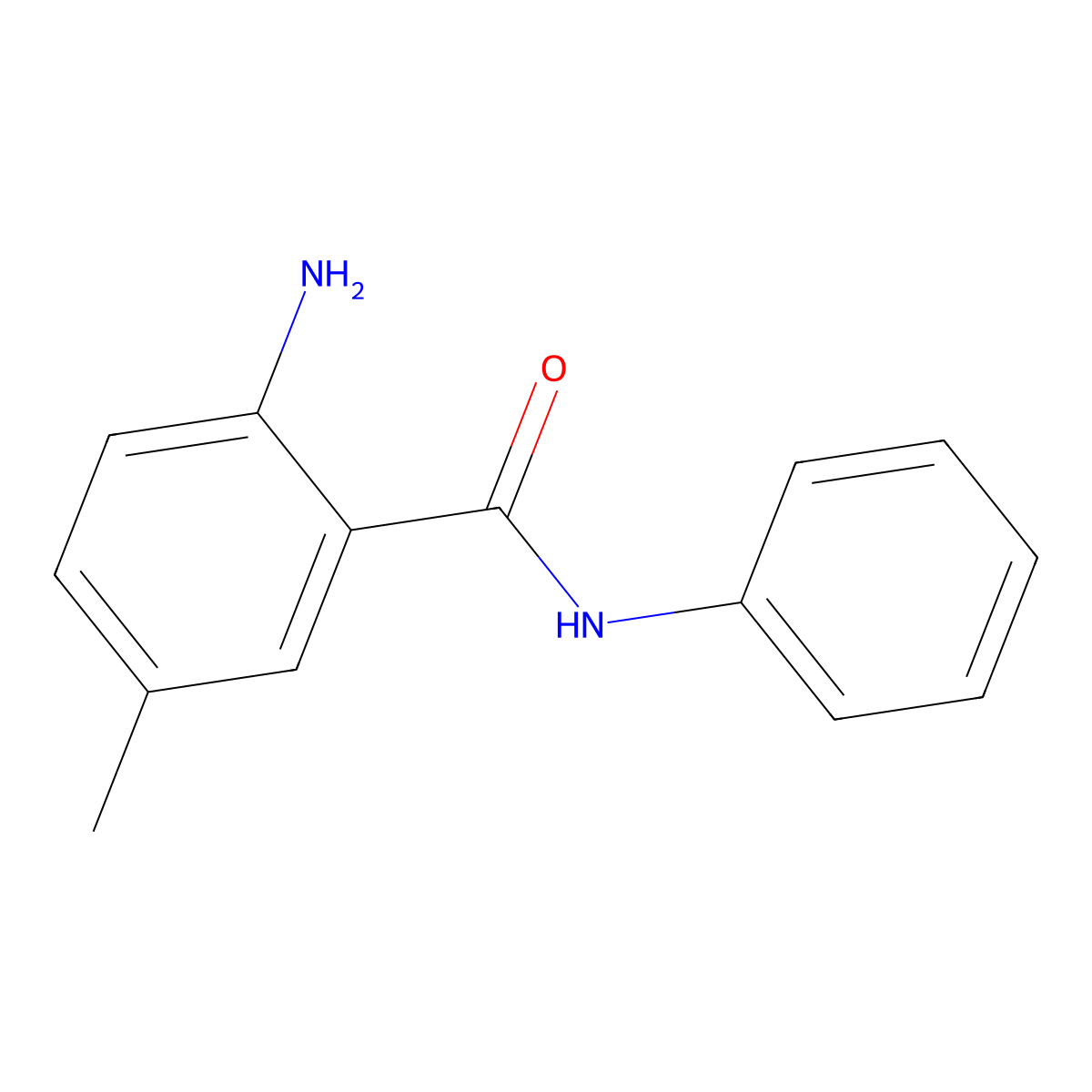 2-amino-5-methyl-N-phenylbenzamide molecular structure, CAS 339553-22-9