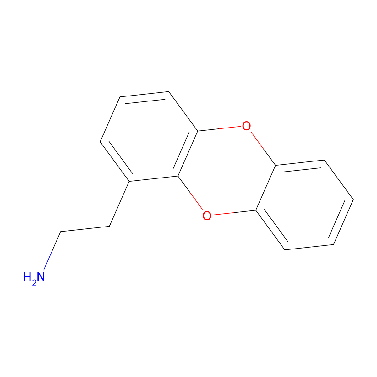 2-(Oxanthren-1-yl)ethan-1-amine molecular structure, CAS 339554-04-0