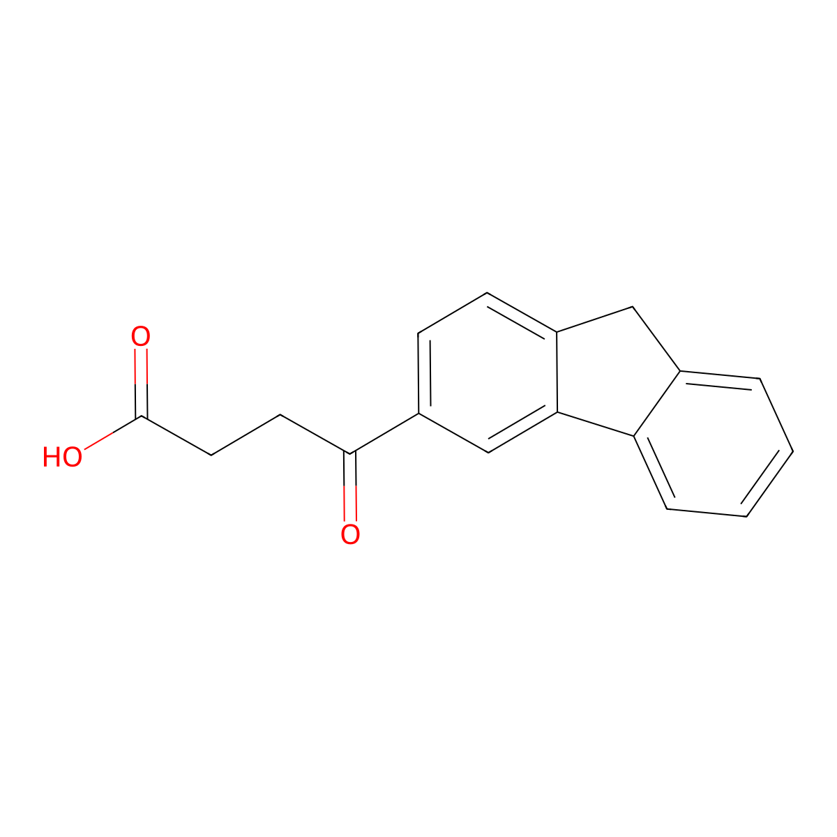 4-(9H-fluoren-3-yl)-4-oxobutanoic acid molecular structure, CAS 339562-33-3