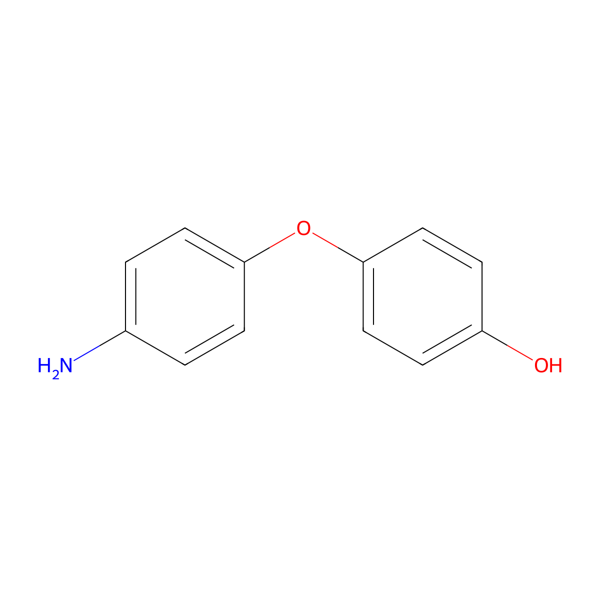 4-(4-Aminophenoxy)phenol molecular structure, CAS 3396-01-8