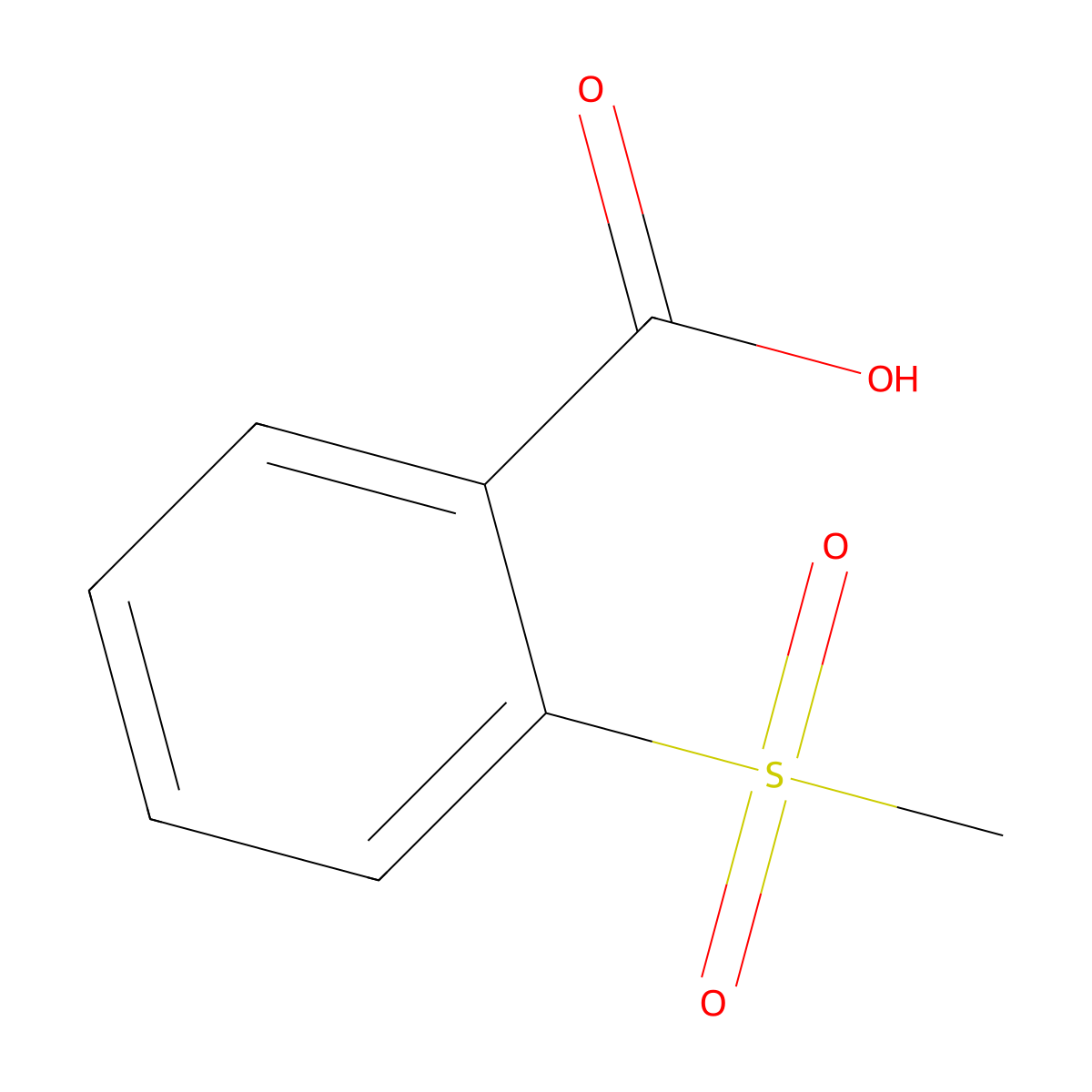 2-Methanesulfonylbenzoic acid molecular structure, CAS 33963-55-2