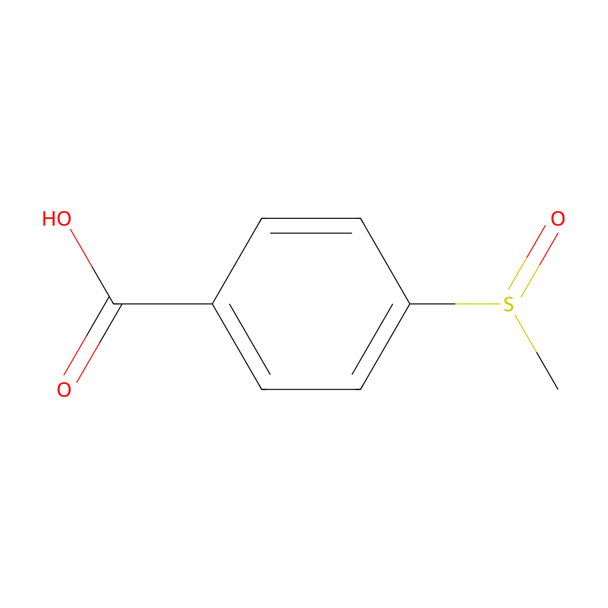 4-Methanesulfinylbenzoic acid molecular structure, CAS 33963-58-5