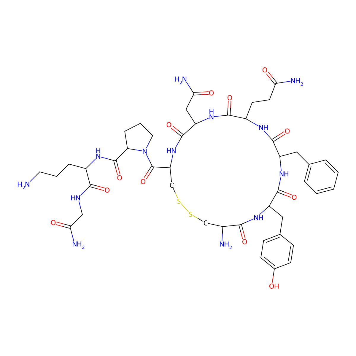 Ornipressin molecular structure, CAS 3397-23-7
