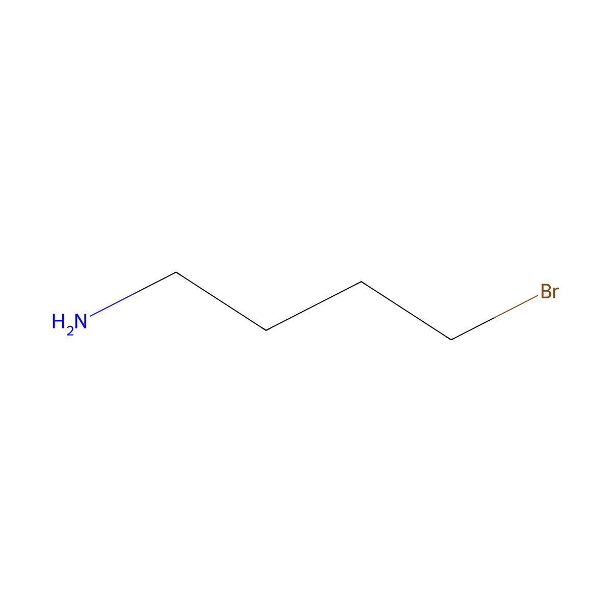 4-Bromobutan-1-amine molecular structure, CAS 33977-38-7