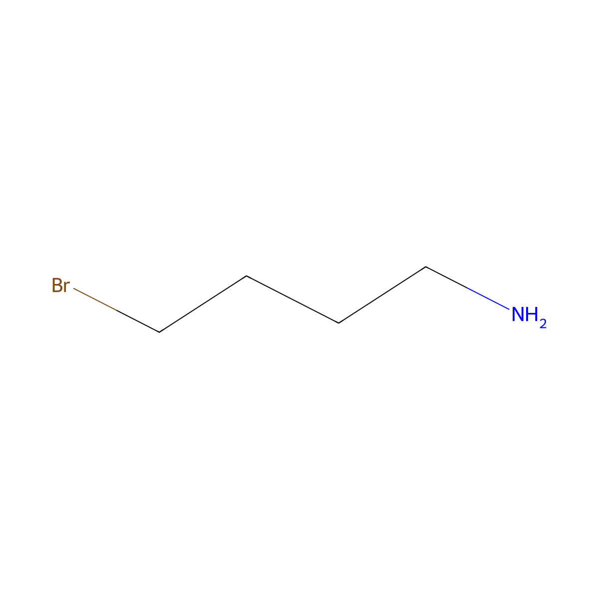 4-Bromobutan-1-amine molecular structure, CAS 33977-38-7