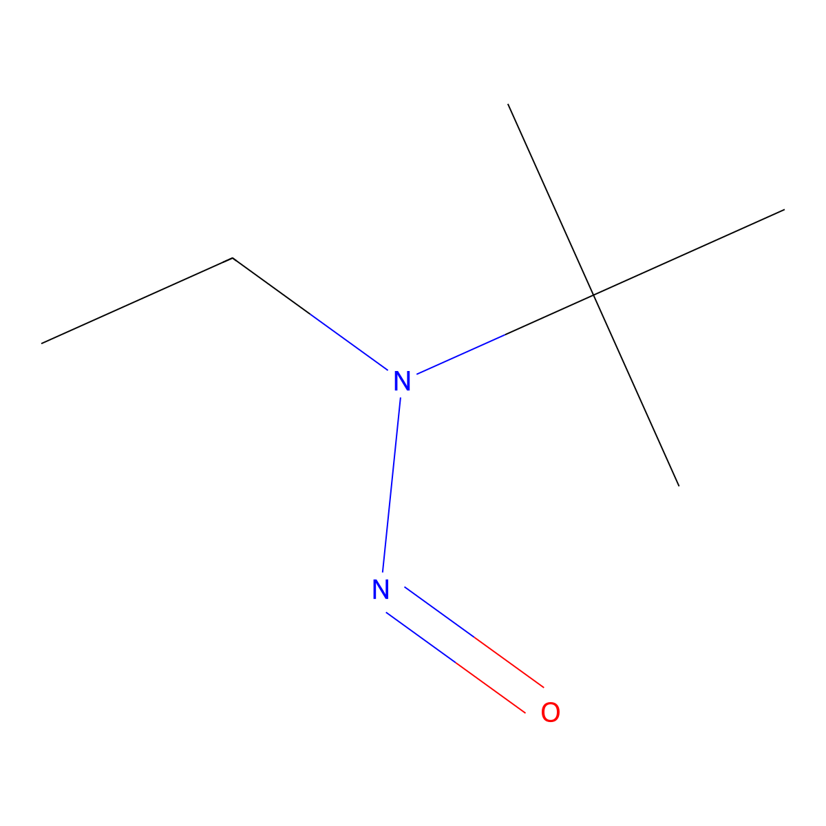 N-Ethyl-N-tert-butylnitrosamine molecular structure, CAS 3398-69-4