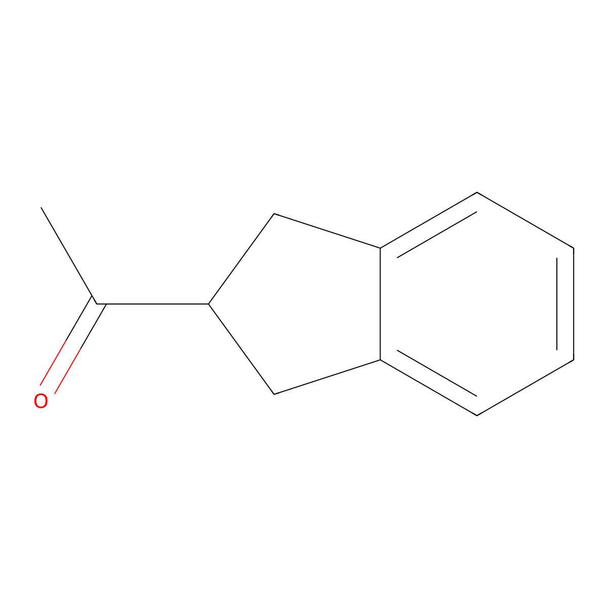 2-Acetylindane molecular structure, CAS 33982-85-3