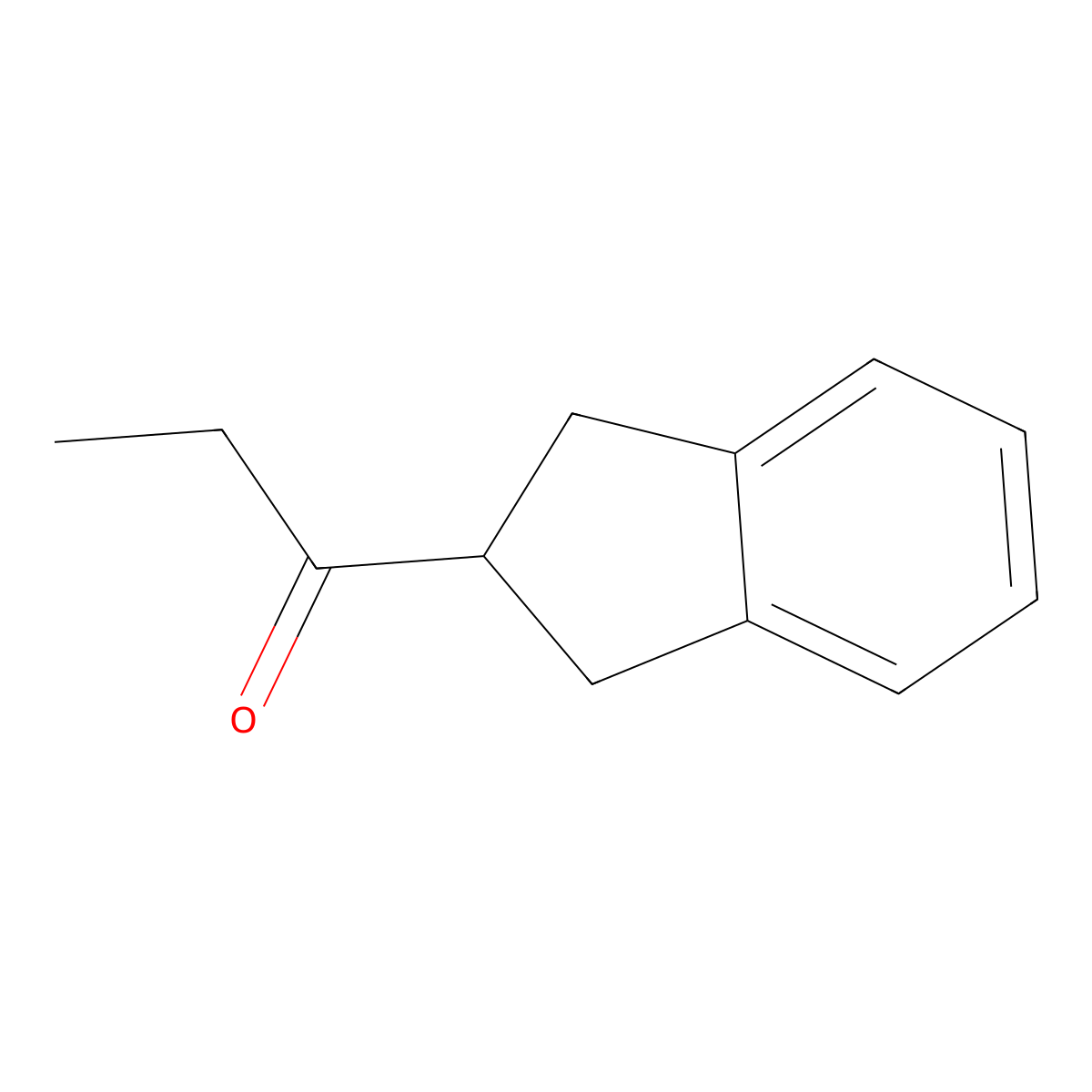 1-(2,3-dihydro-1H-inden-2-yl)propan-1-one molecular structure, CAS 33982-87-5