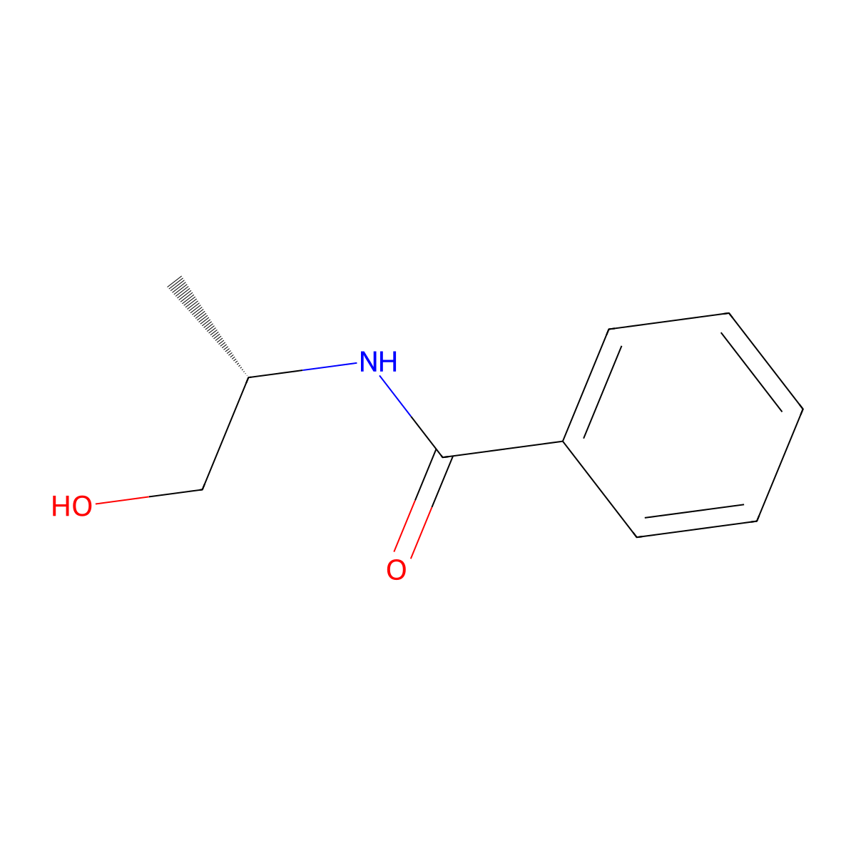 (S)-n-(1-hydroxypropan-2-yl)benzamide molecular structure, CAS 33985-13-6