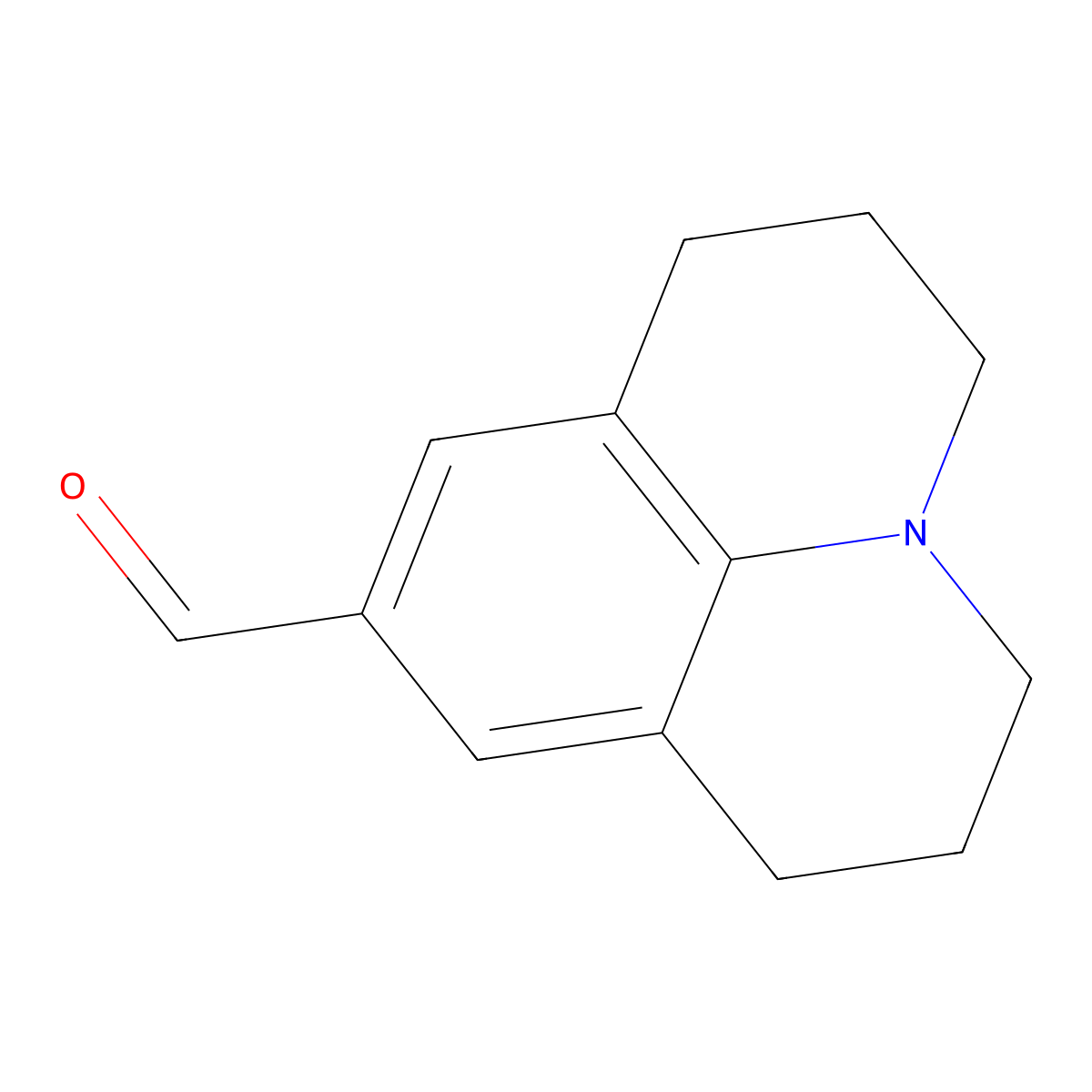 9-Julolidinylcarboxaldehyde molecular structure, CAS 33985-71-6