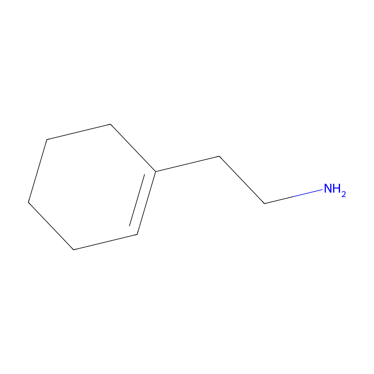 2-(1-Cyclohexenyl)ethylamine molecular structure, CAS 3399-73-3