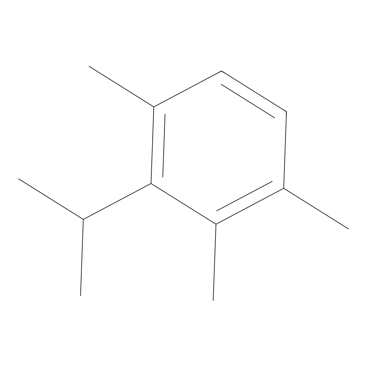 Trimethylcumene molecular structure, CAS 33991-29-6