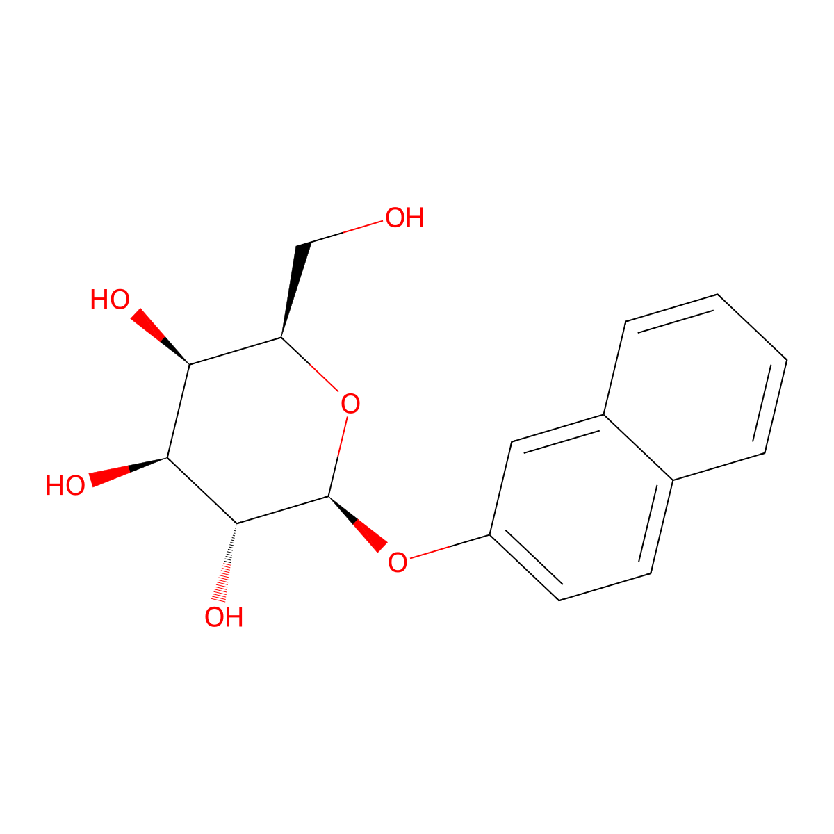 2-Naphthyl-beta-D-galactopyranoside molecular structure, CAS 33993-25-8