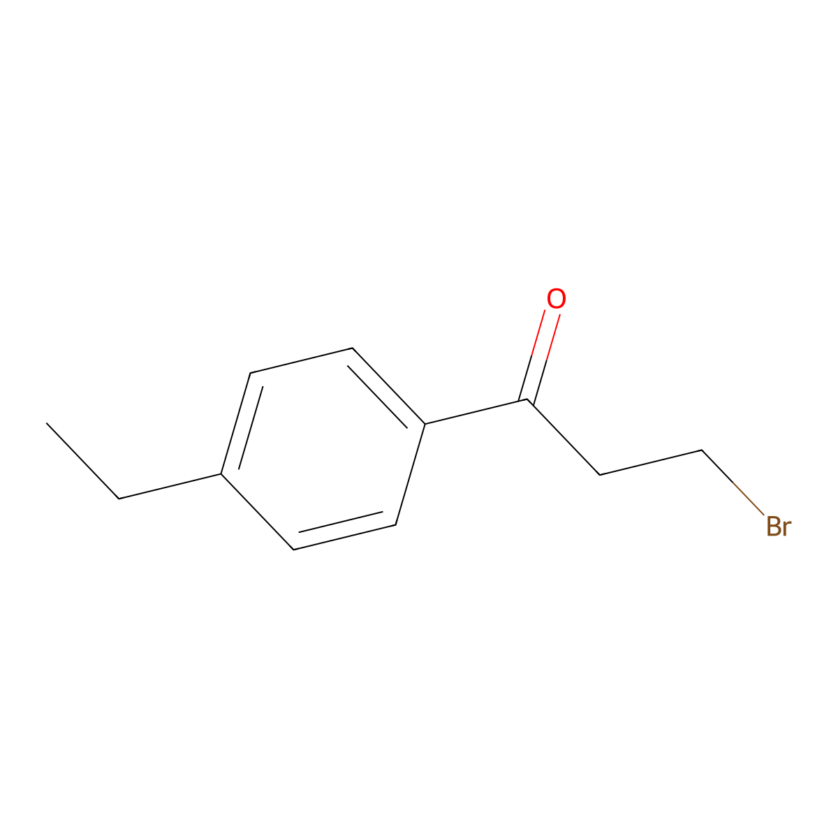 3-Bromo-1-(4-ethylphenyl)propan-1-one molecular structure, CAS 33994-10-4
