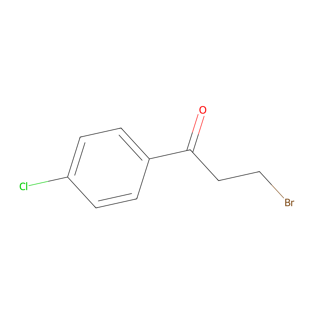 3-Bromo-1-(4-chlorophenyl)propan-1-one molecular structure, CAS 33994-12-6