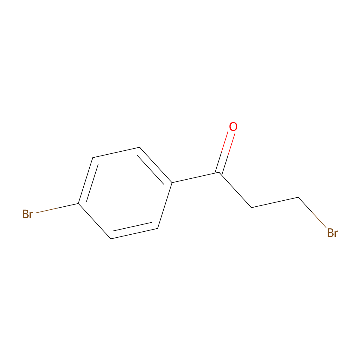 3-Bromo-1-(4-bromophenyl)propan-1-one molecular structure, CAS 33994-13-7