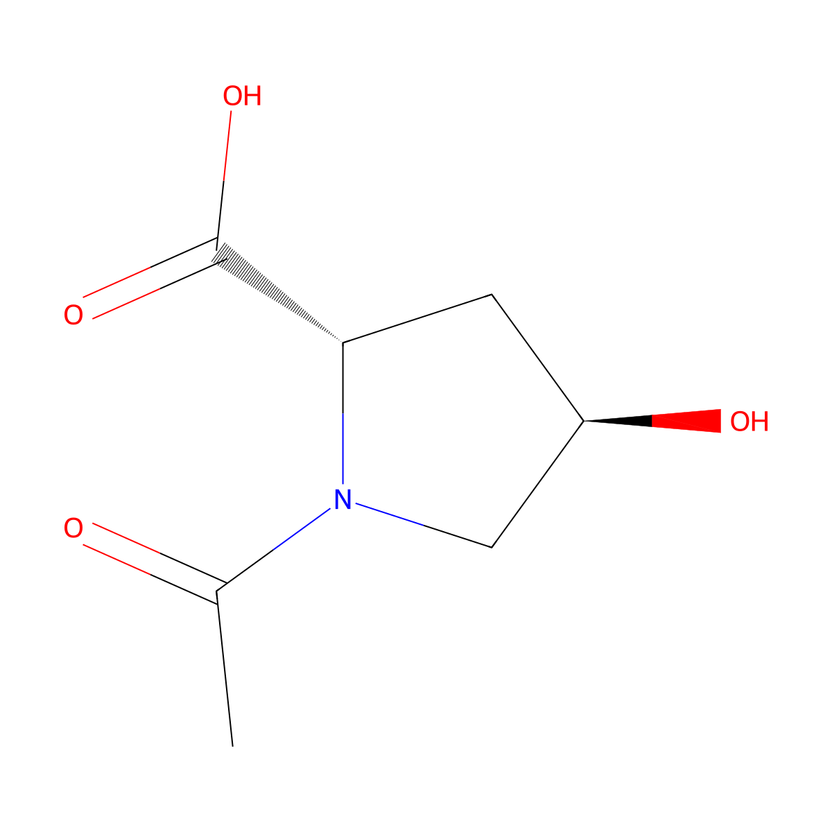 Oxaceprol molecular structure, CAS 33996-33-7