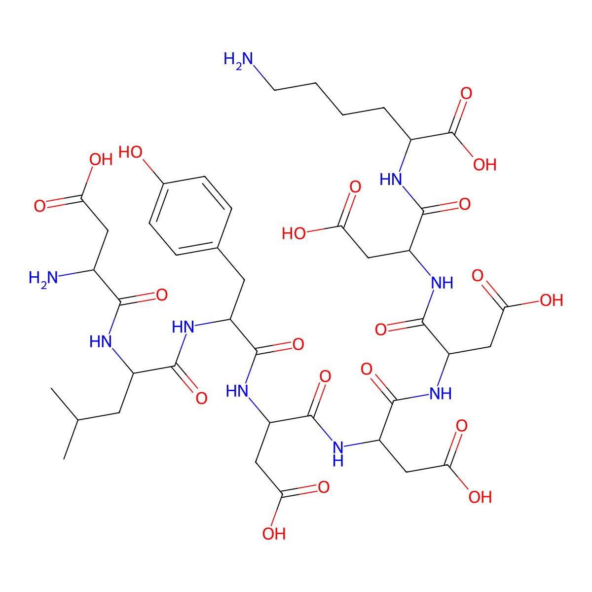 X-press Tag Peptide molecular structure, CAS 339988-16-8