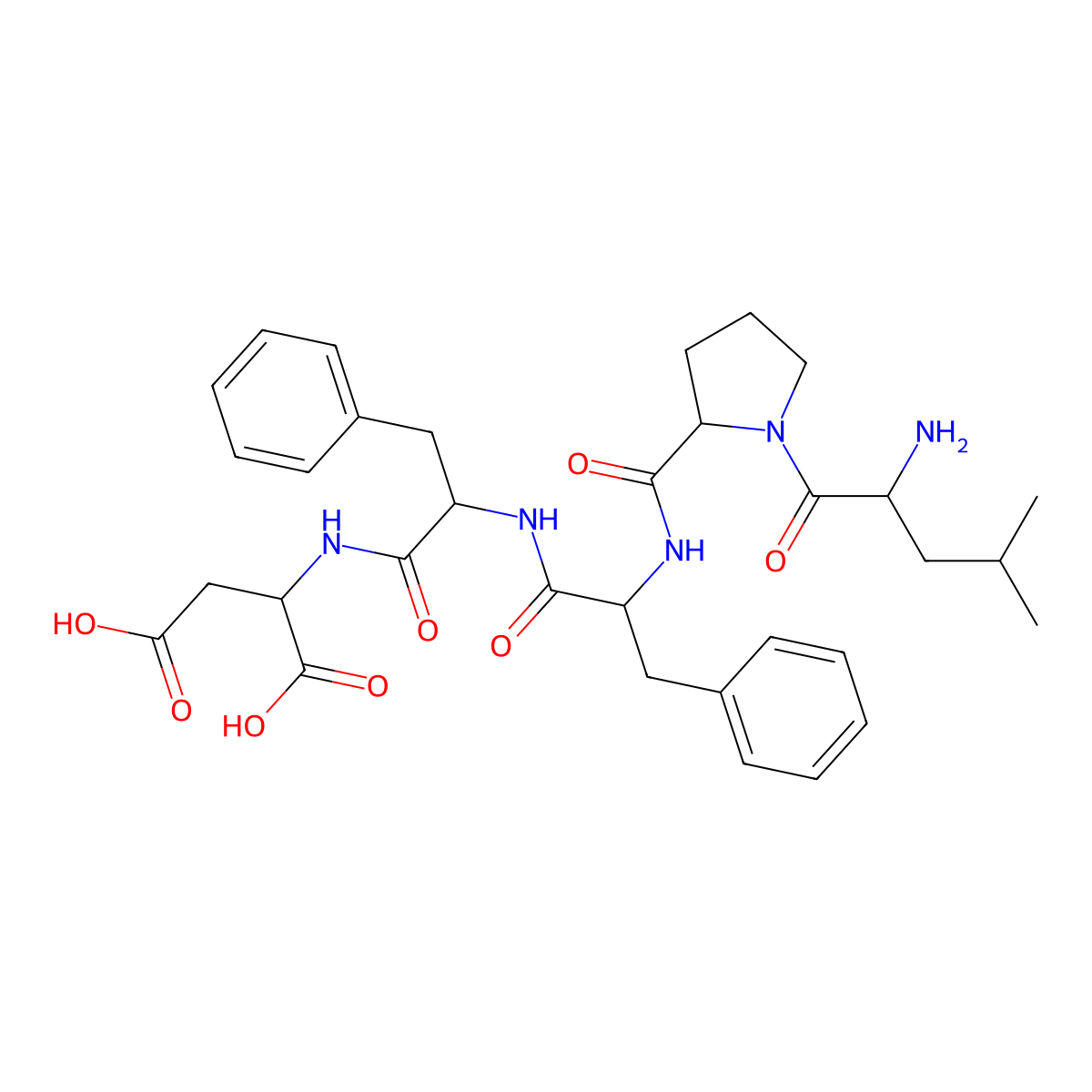 Leu-Pro-Phe-Phe-Asp molecular structure, CAS 339990-32-8