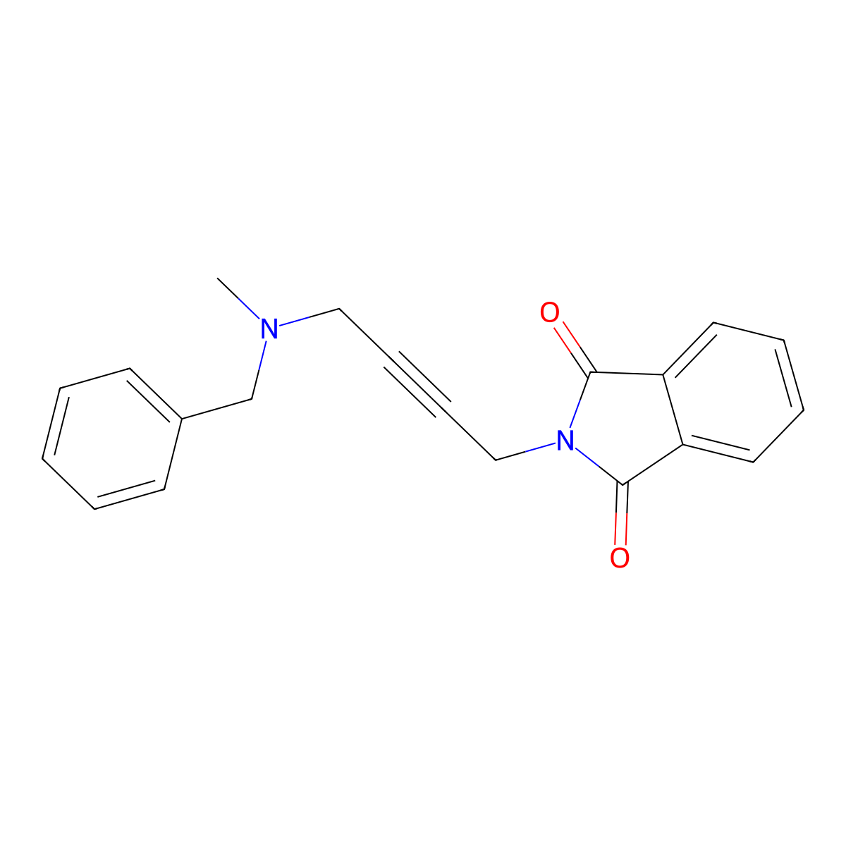2-(4-(Benzyl(methyl)amino)but-2-yn-1-yl)isoindoline-1,3-dione molecular structure, CAS 339998-62-8