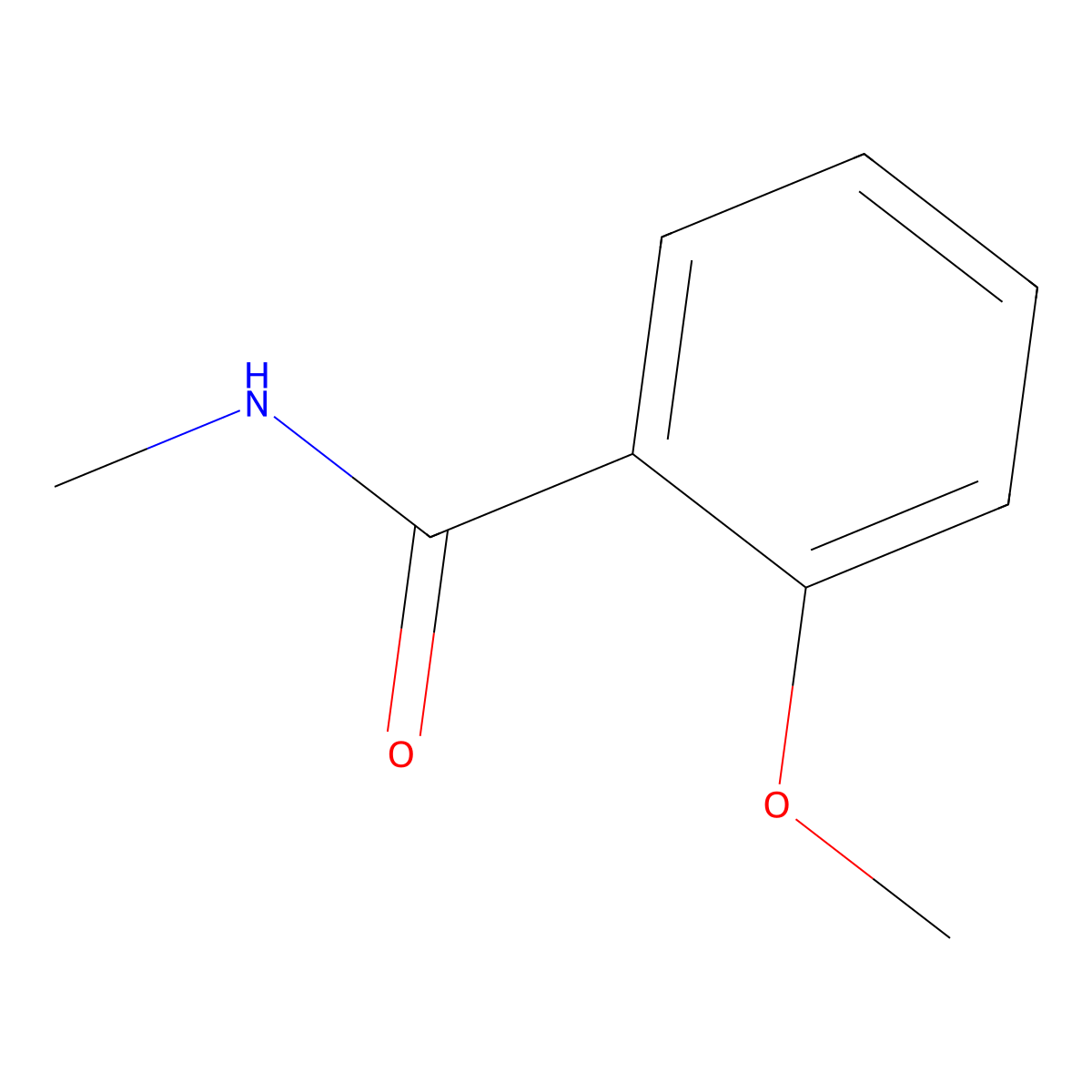 2-Methoxy-N-methylbenzamide molecular structure, CAS 3400-35-9